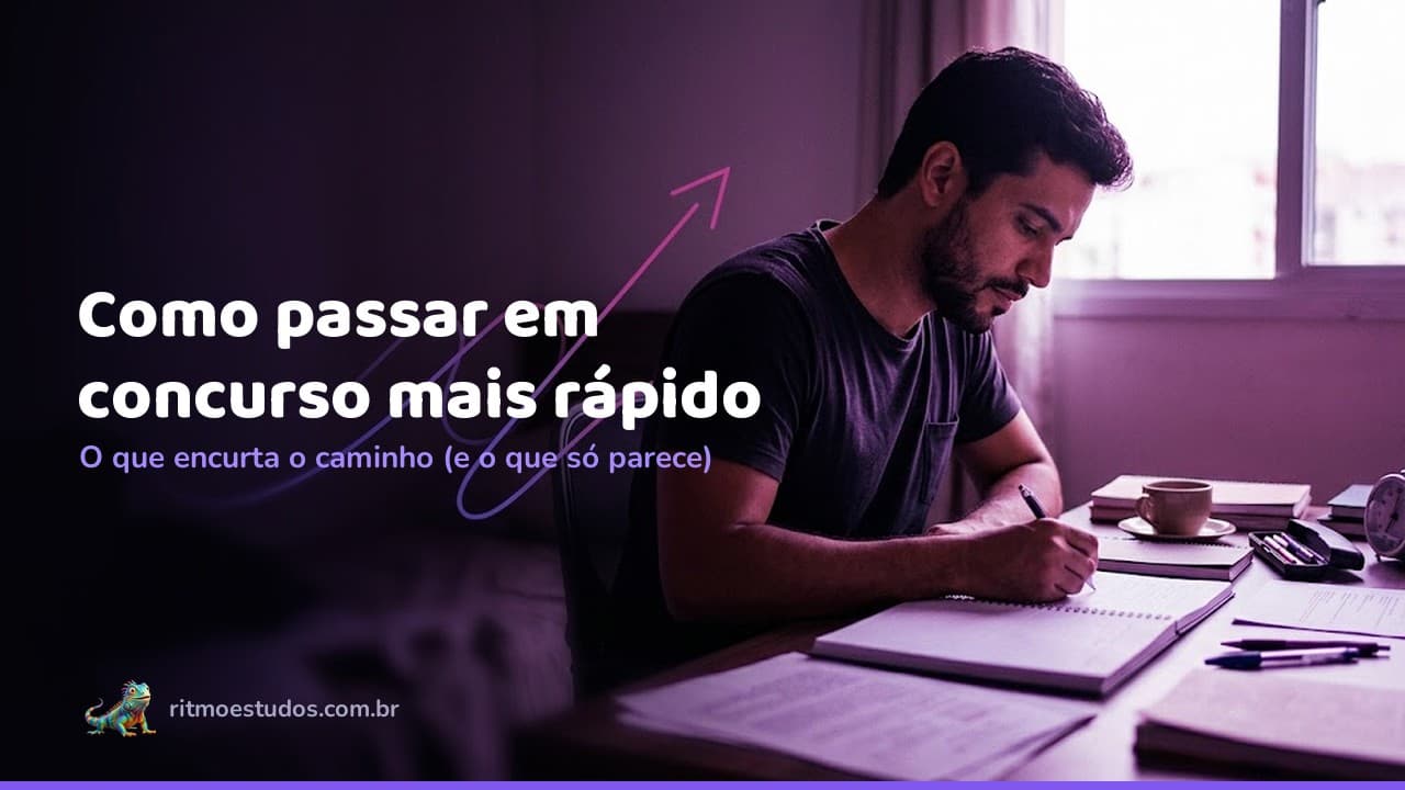 Capa do artigo: como passar em concurso público mais rápido