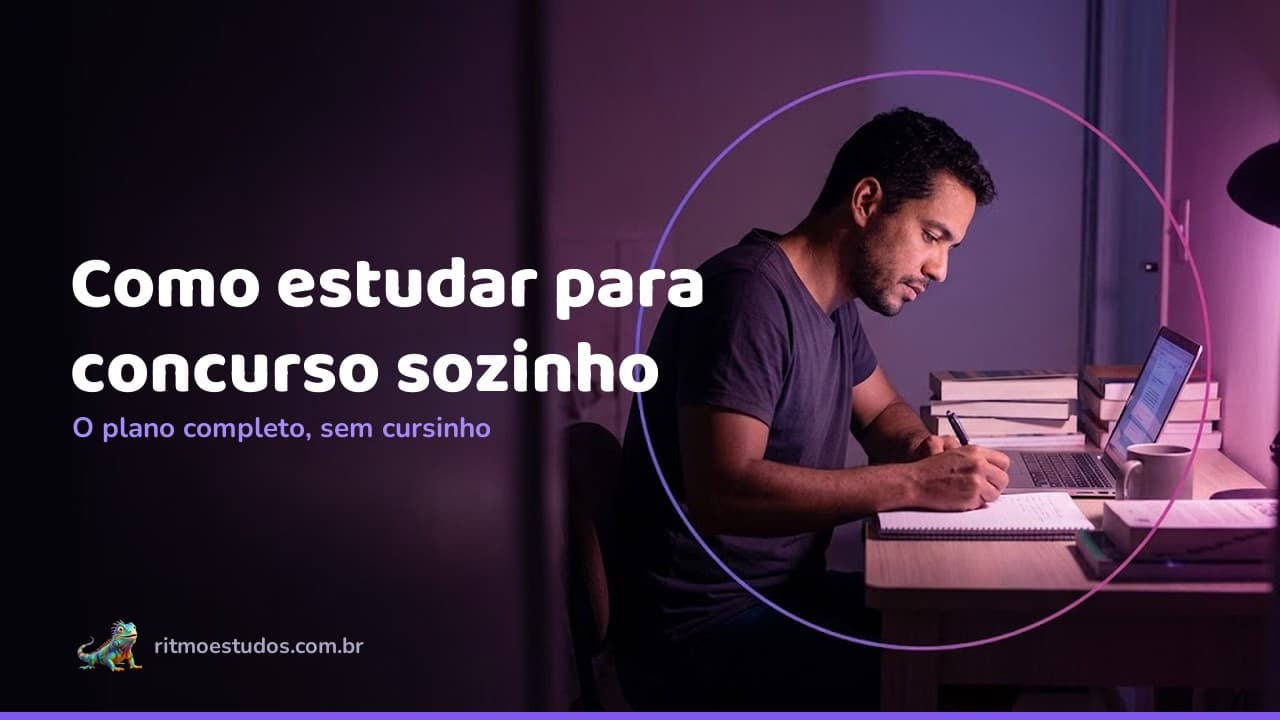 Capa do artigo: como estudar para concurso sozinho, sem cursinho