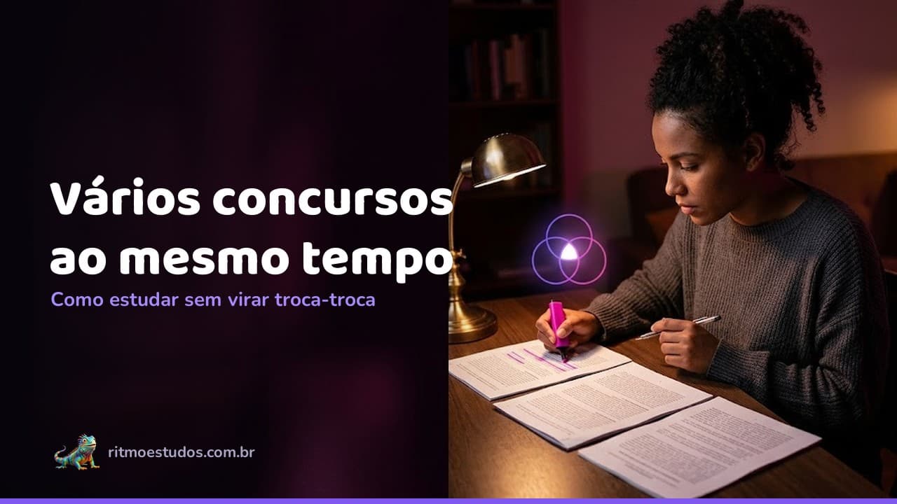 Capa do artigo: como estudar para vários concursos ao mesmo tempo