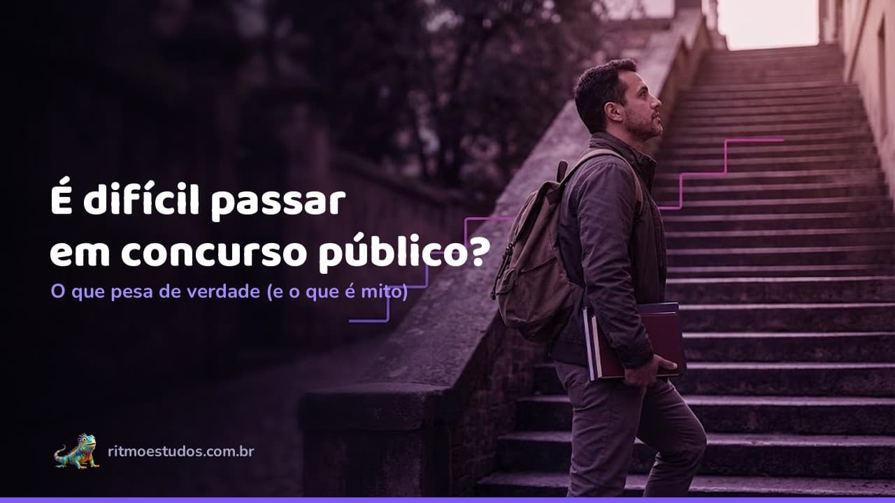 Capa do artigo: dificuldade real de passar em concurso público