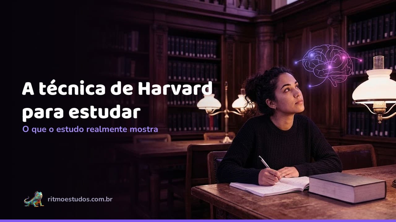 Capa do artigo: técnica de Harvard para estudar e aprendizagem ativa