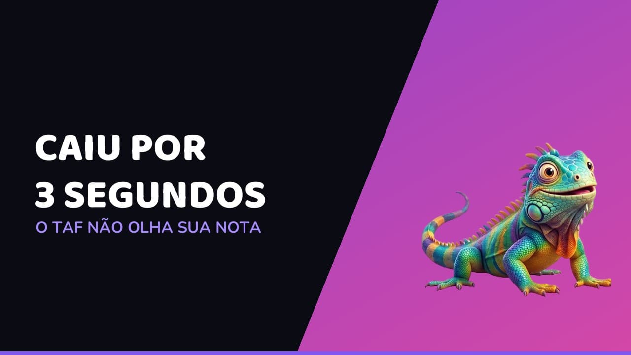 Capa do artigo: tênis de corrida ao lado de um edital impresso e uma folha com índices do teste físico anotados, com a iguana mascote do Ritmo