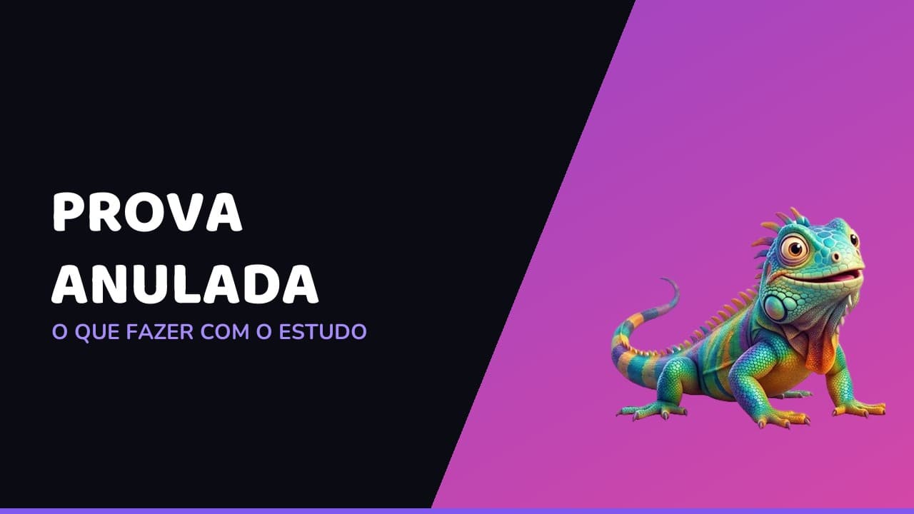 Capa do artigo sobre concurso anulado, com a iguana mascote do Ritmo diante de um calendário sem data marcada